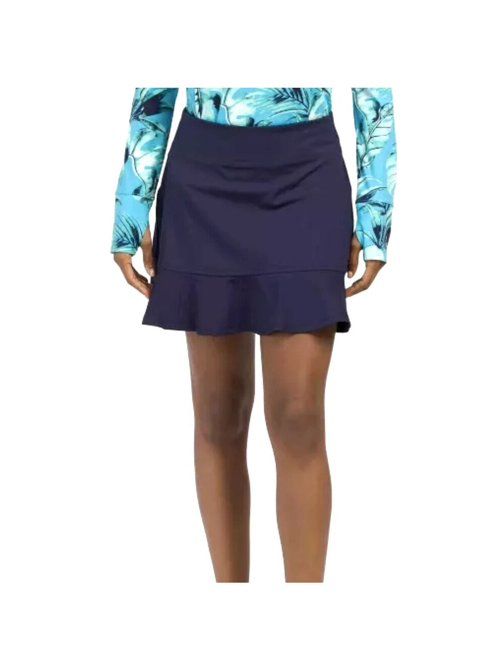 NEW Tommy Bahama Active Women’s SMALL Navy Ruffle Golf Pull On Skort NWOT